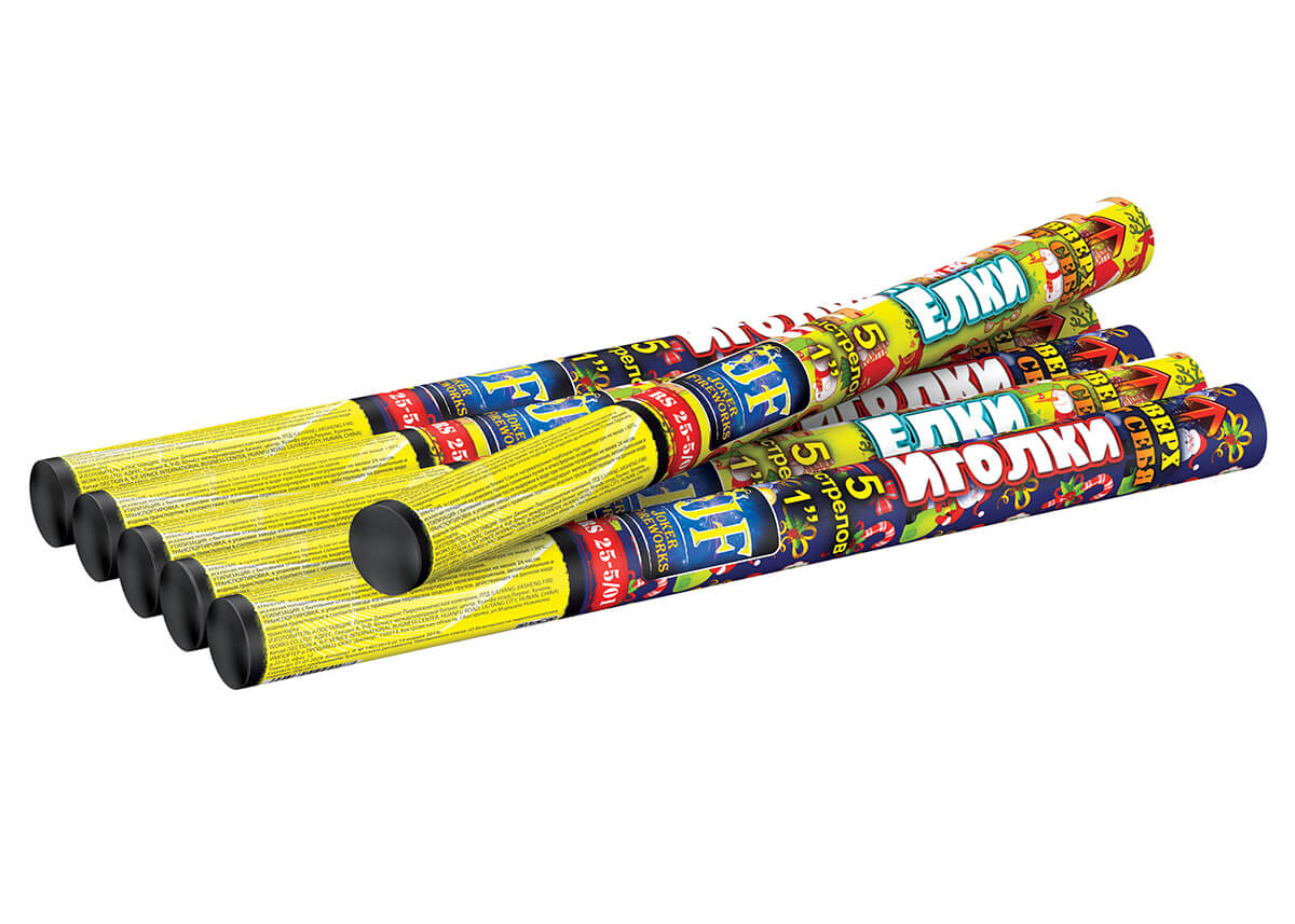 JF RS25-5/01 Римская свеча «Елки/Иголки» (1″ х 5)