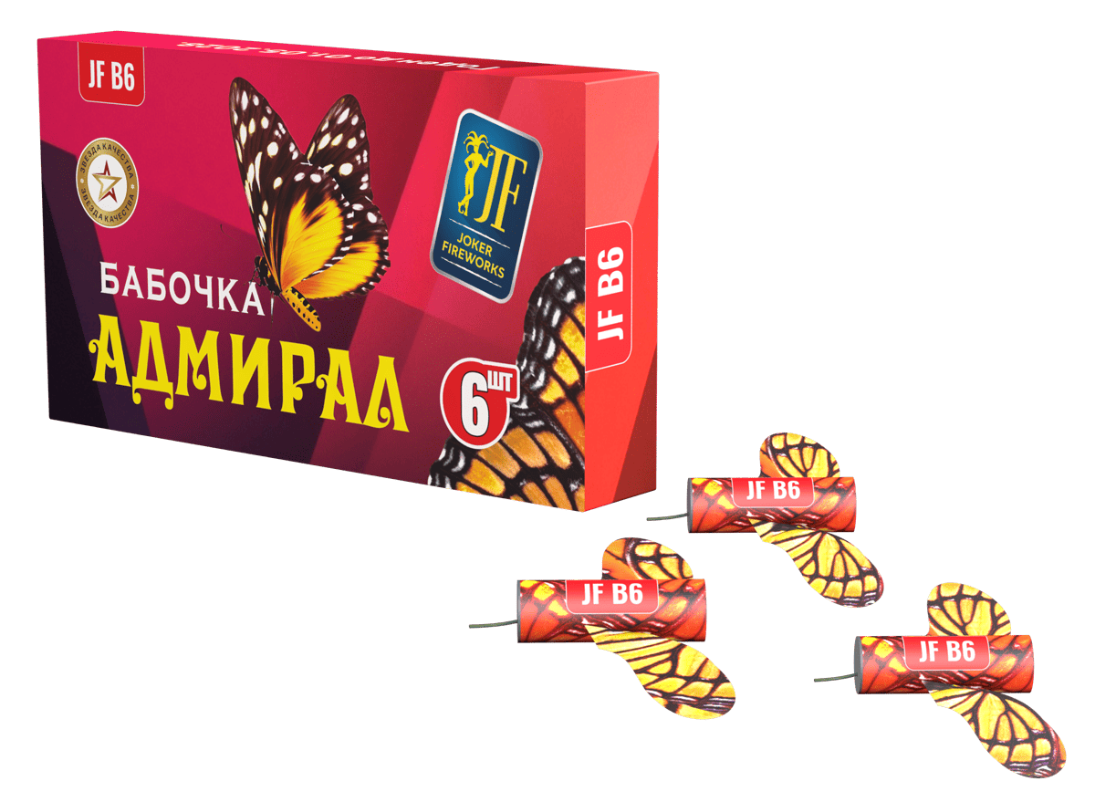 JF B6 Летающий фейерверк «Адмирал» (блок 6 штуки)